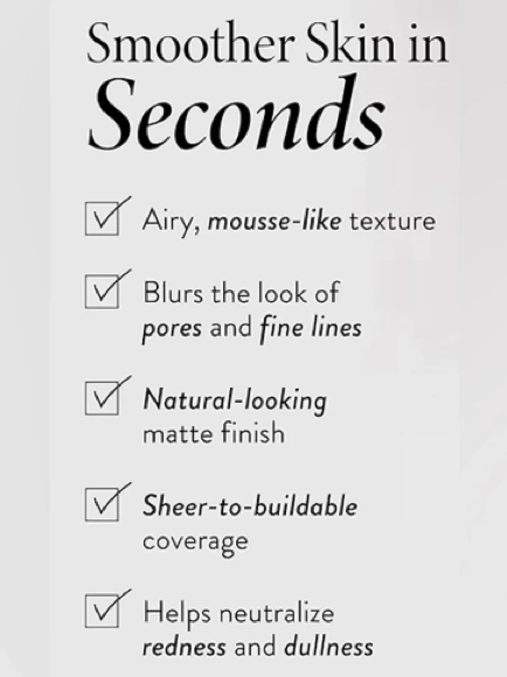 🆕 Laura Geller Weightless Whip Blurring Mousse Foundation [Shade: Sand]